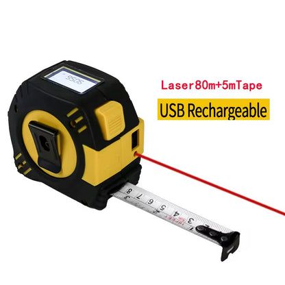 2in1 laser rangefinder and tape measure