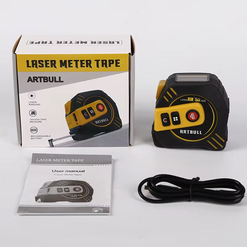 2in1 laser rangefinder and tape measure