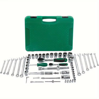 61-piece professional chrome tool set